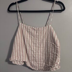 A New Day Cream and white Crop Top